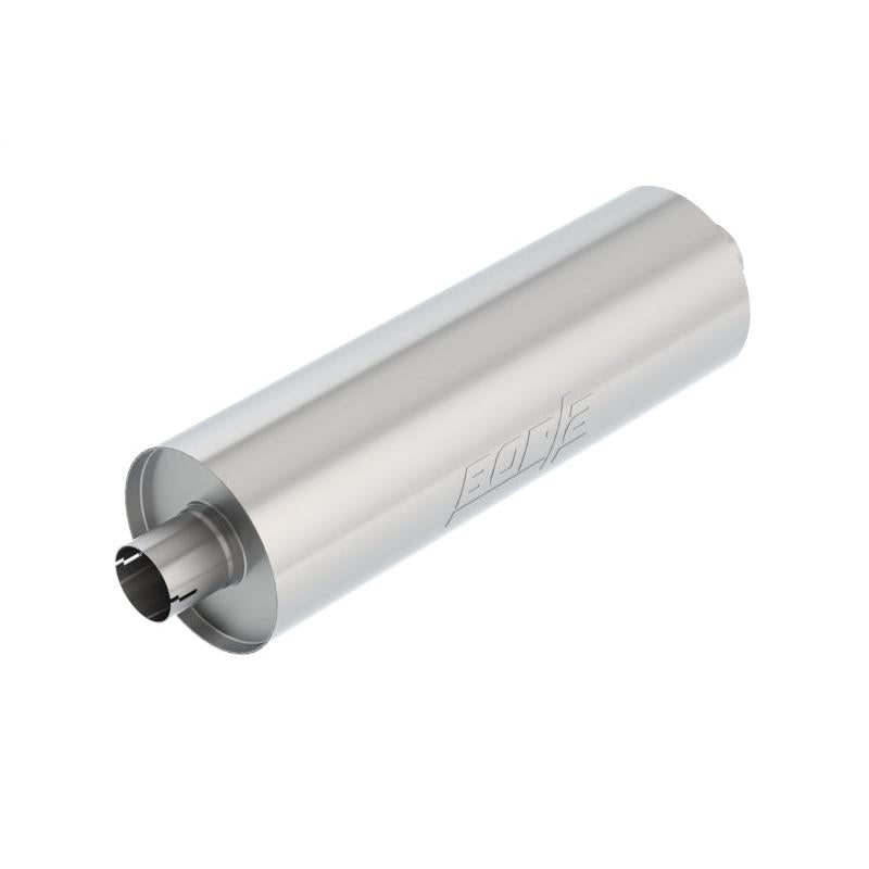 Borla 2.75in In/Out 7.75in Diameter x 24in L Universal Muffler - Heavy Duty Truck Applications