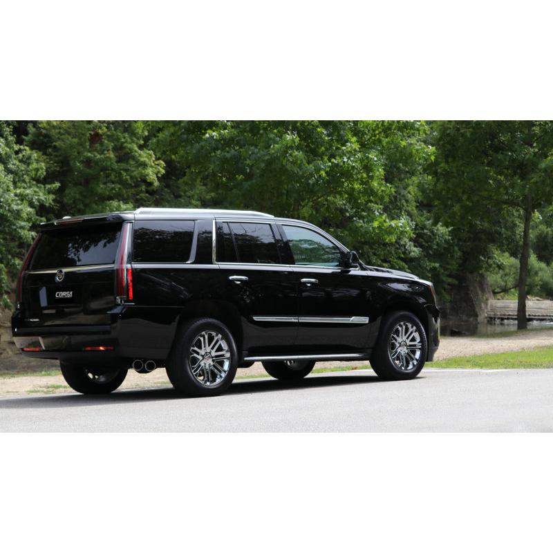 Corsa 2015-2020 GMC Yukon Denali 6.2L V8 Single Side Exit Cat-Back Exhaust w/ Polished Tips-SR1 Performance