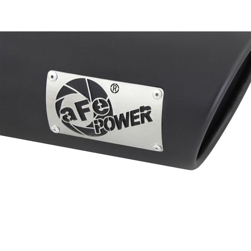 aFe Diesel Exhaust Tip Bolt On Black 4in Inlex x 5in Outlet x 15in-SR1 Performance