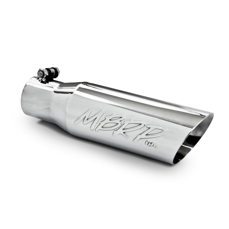 MBRP Universal Tip 3in O.D. Dual Wall Angled 2 inlet 12 length-SR1 Performance