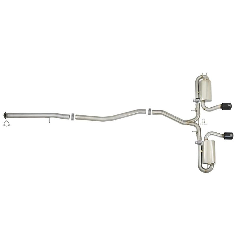 aFe Takeda 3in 304 SS Cat-Back Exhaust w/ Dual Center Black Tips 17+ Honda Civic Si (2dr) I4 1.5L-SR1 Performance