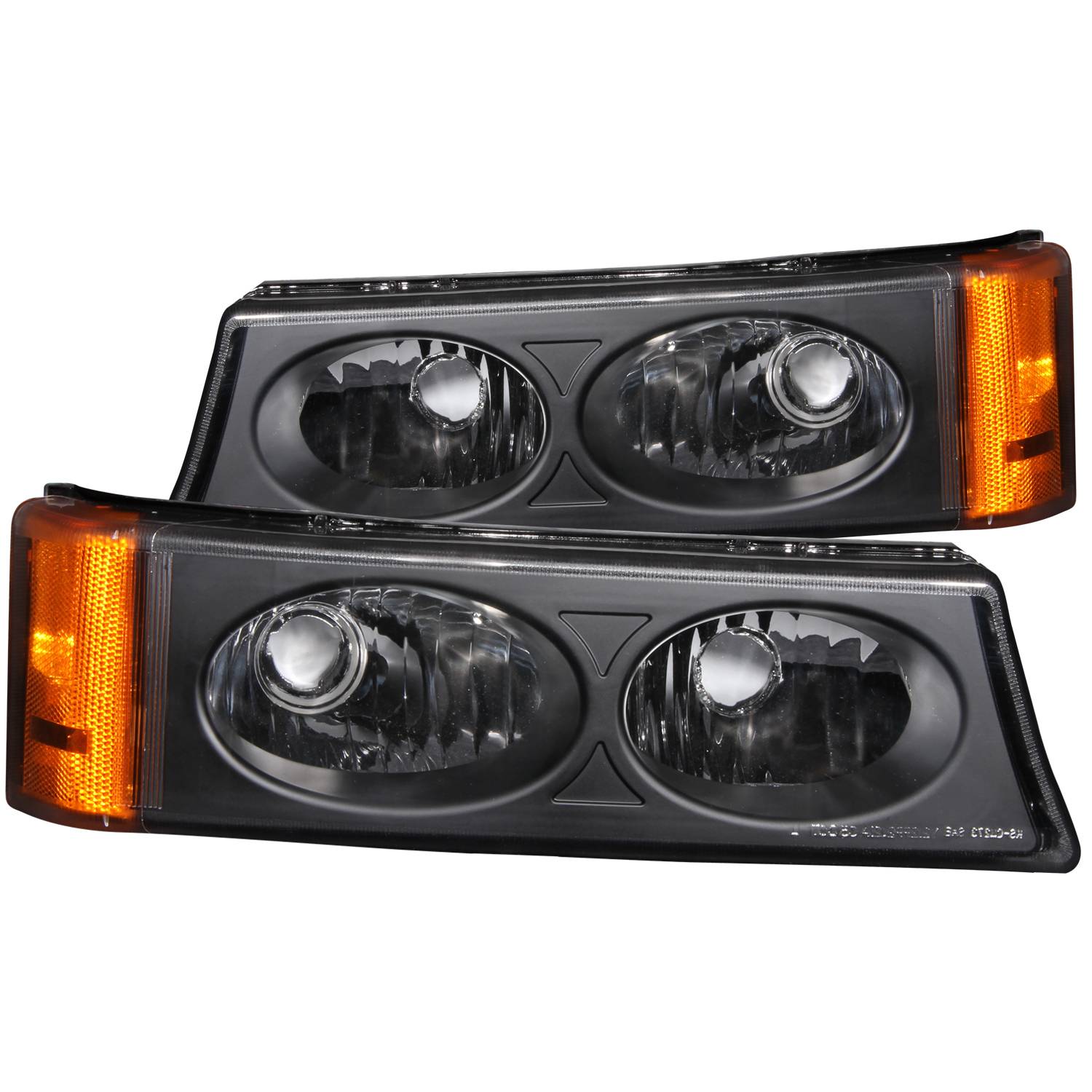 CHEVY SILVERADO / AVALANCHE 03-06 EURO PARKING/SIGNAL LIGHTS BLACK