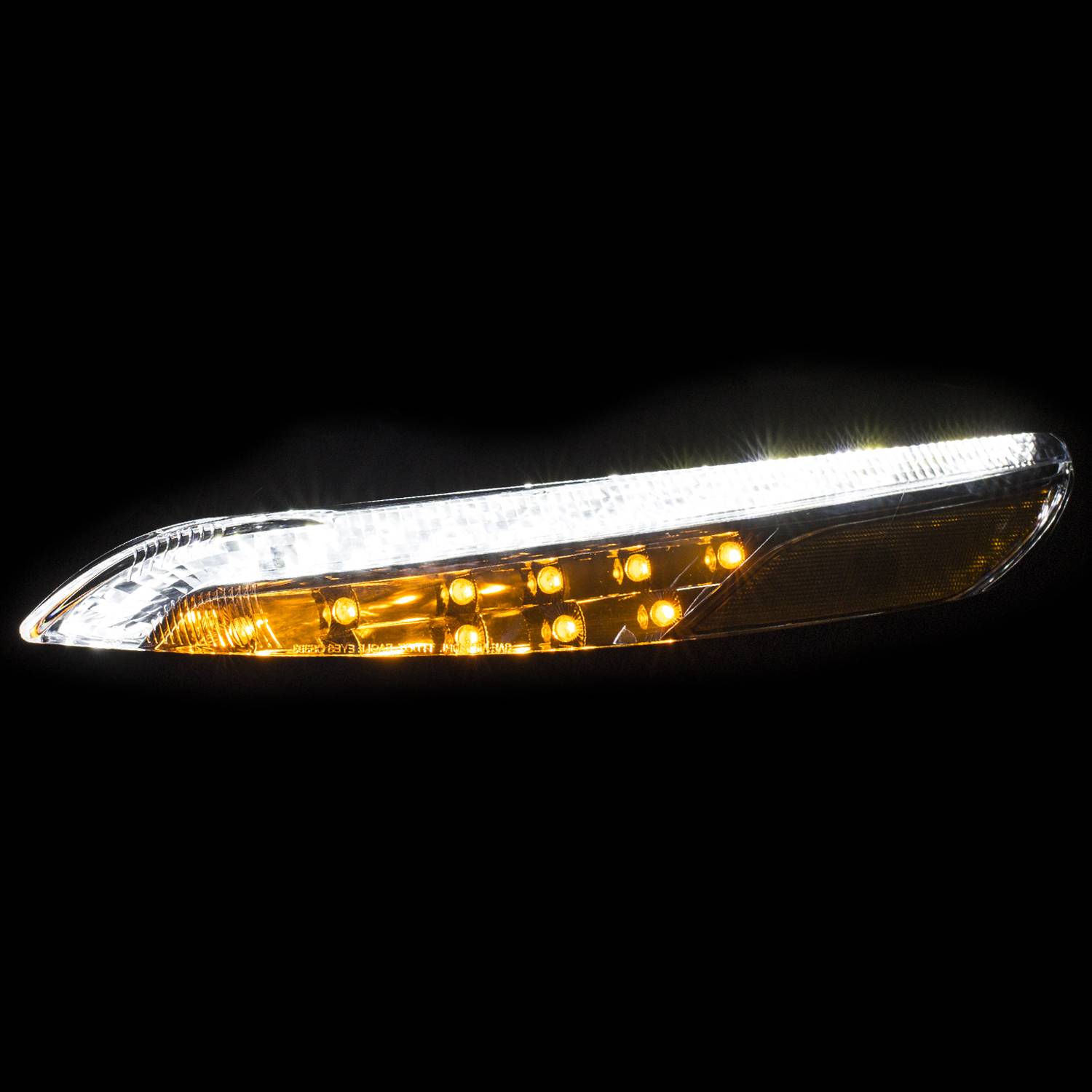 JEEP CHEROKEE 14-18 LED PARKING/SIGNAL LIGHTS CHROME AMBER