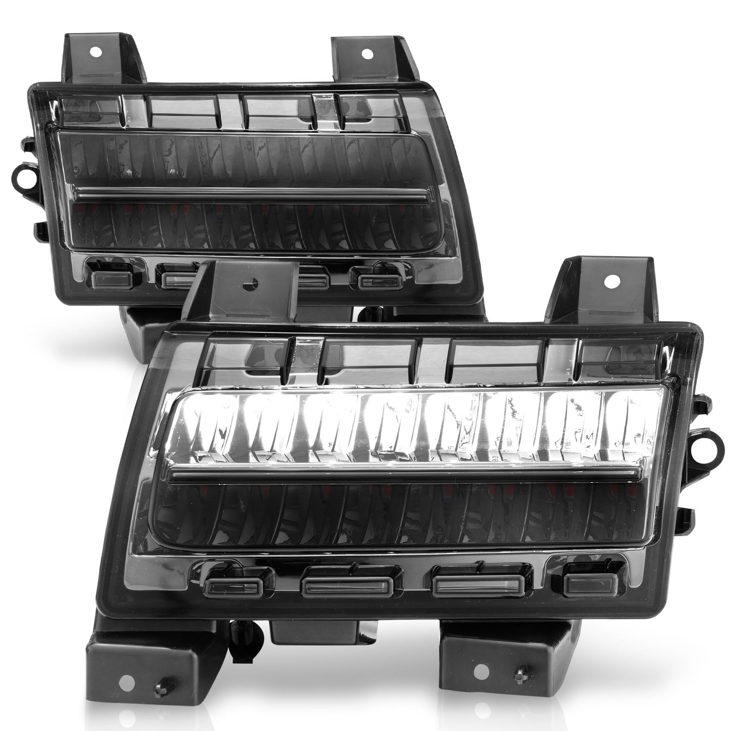 JEEP WRANGLER 18-25 FULL LED FENDER LIGHTS SMOKE W/ SEQUENTIAL SIGNAL (FOR SPORT, SPORT S MODEL HALOGEN FENDER LIGHTS)