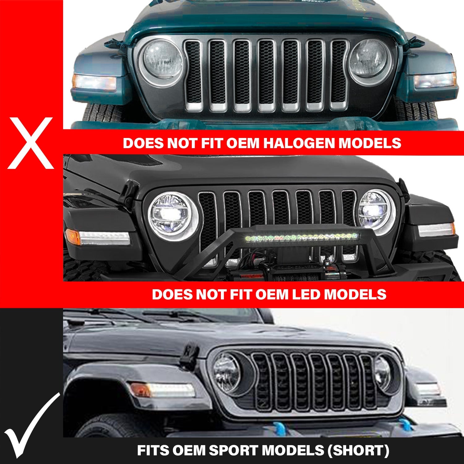 JEEP WRANGLER 18-25 FULL LED FENDER LIGHTS CHROME W/ SEQUENTIAL SIGNAL (FOR SPORT, SPORT S MODEL HALOGEN FENDER LIGHTS)