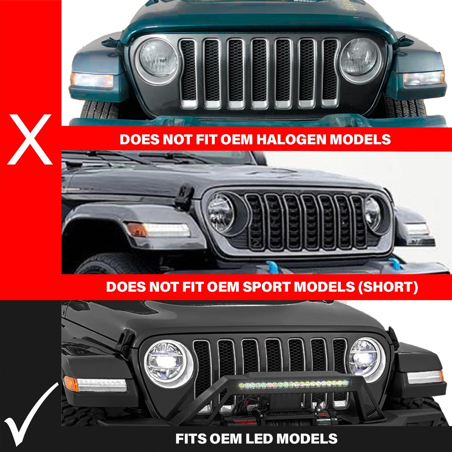 JEEP WRANGLER 18-25 / GLADIATOR 20-25 FULL LED FENDER LIGHTS SMOKE W/ SEQUENTIAL SIGNAL (FOR MODELS W/ FACTORY LED FENDER LIGHTS)