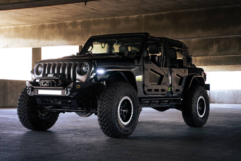 DV8 Offroad Jeep Wrangler JL Slim Fender Flares - Part Number FDJL-07