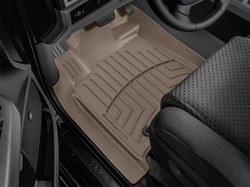 WeatherTech FloorLiner HP Rear for Toyota Tundra 2014-2021, Tan - Part #450939IM