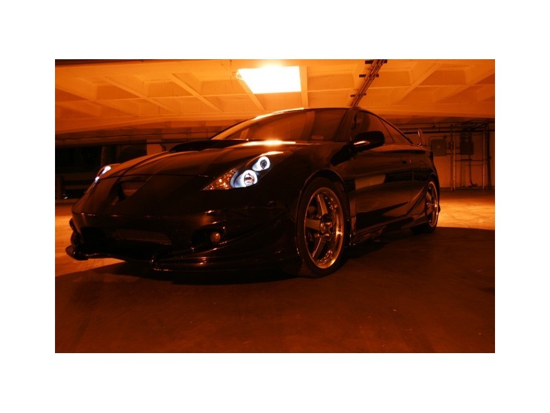 Spyder Toyota Celica 00-05 Projector Headlights LED Halo DRL Blk High H1 Low H1 PRO-YD-TCEL00-LED-BK-SR1 Performance