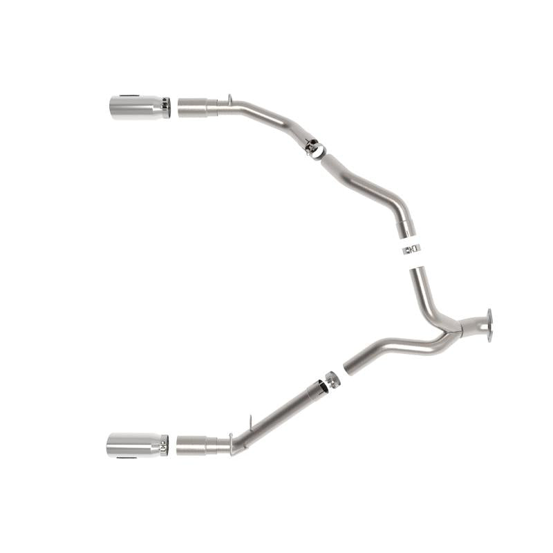 aFe Large Bore-HD 3in 409SS DPF-Back Exhaust System w/ Polished Tip RAM 1500 20-21 V6-3.0