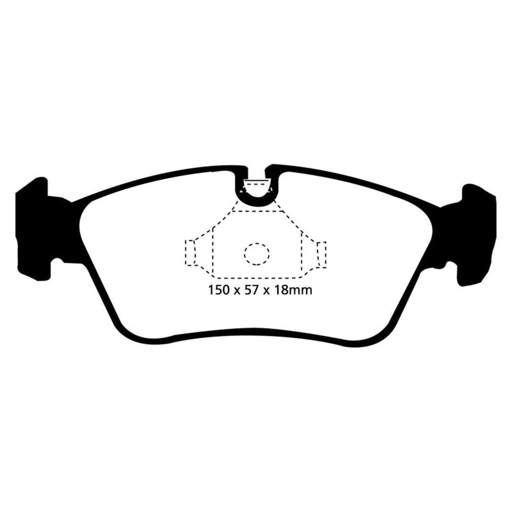 EBC Yellowstuff Front Brake Pads for BMW Z3 1999-2003 – High-Performance Street and Track Use