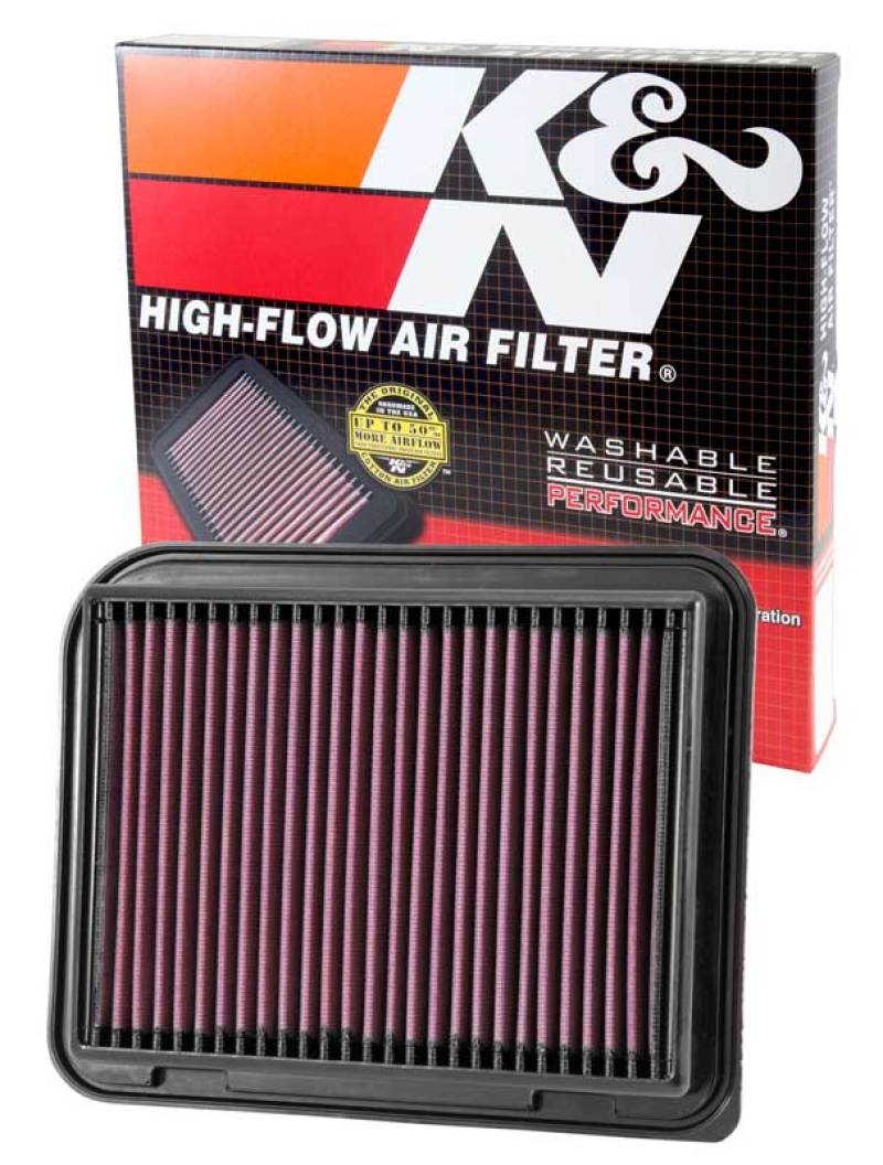 K&N Replacement Panel Air Filter for Mitsubishi 12-15 Outlander/12-14 ASX/13-14 Lancer-SR1 Performance