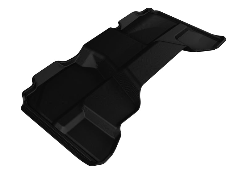3D MAXpider 2007-2013 Chevrolet/GMC Silverado Extended Cab Kagu 2nd Row Floormats - Black-SR1 Performance