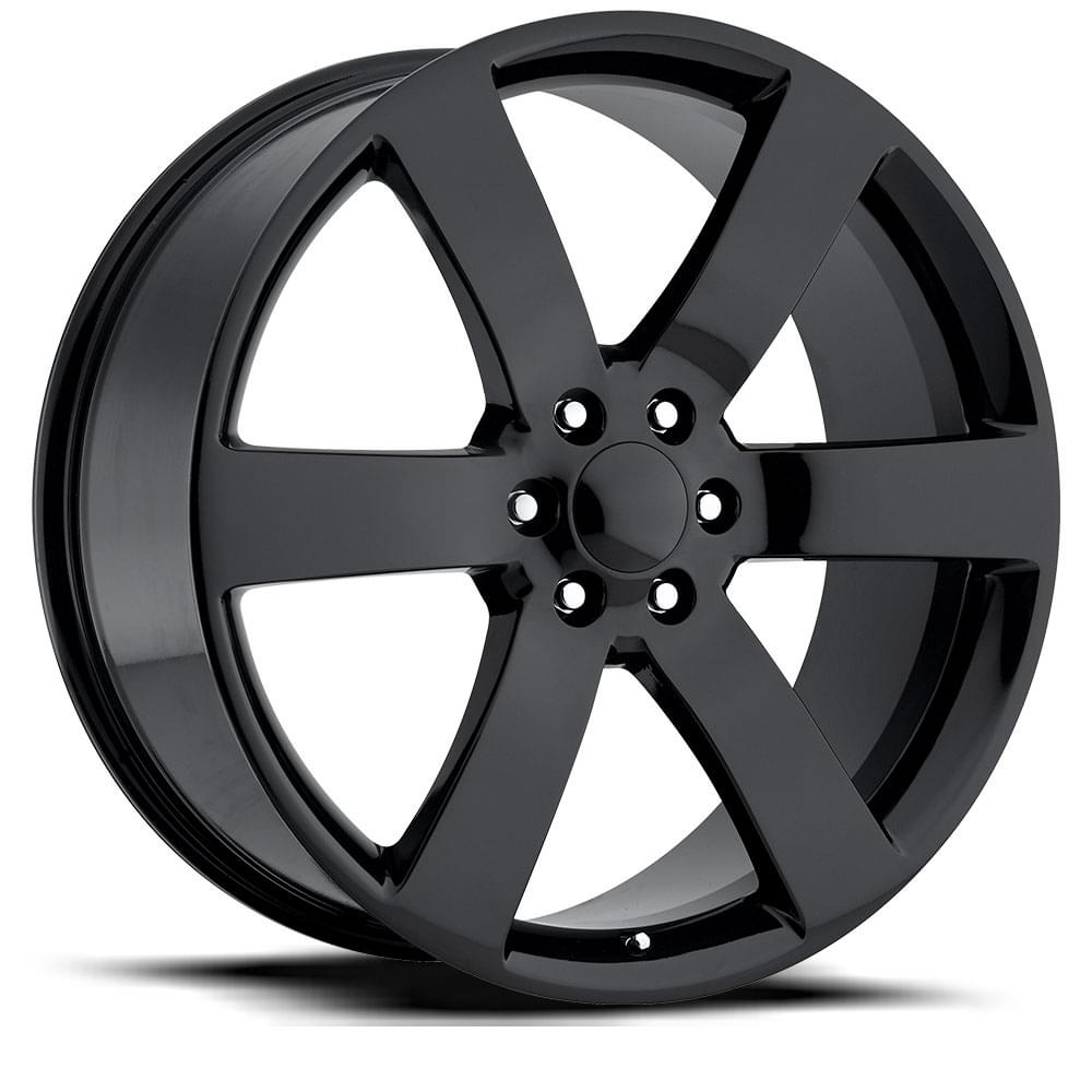 22X9 6X5 +45 HB 78.1 TRAILBLAZER SS GLOSS BLACK WITH CAP-SR1 Performance