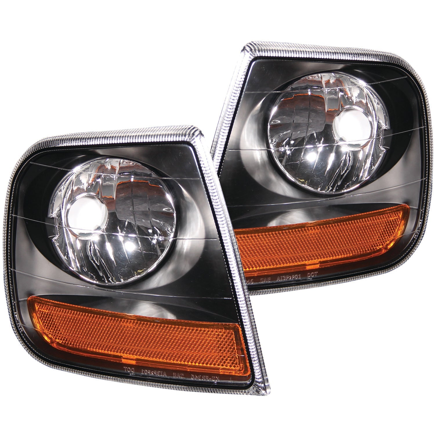 FORD F-150 97-03 / EXPEDITION 97-02 CORNER LIGHT EURO BLACK (HARLEY-DAVIDSON&reg; STYLE)