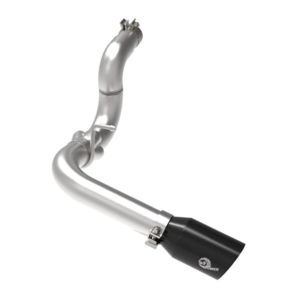 aFe 20-21 Jeep Wrangler Large Bore-HD 3in 304 Stainless Steel DPF-Back Exhaust System - Black Tip-SR1 Performance