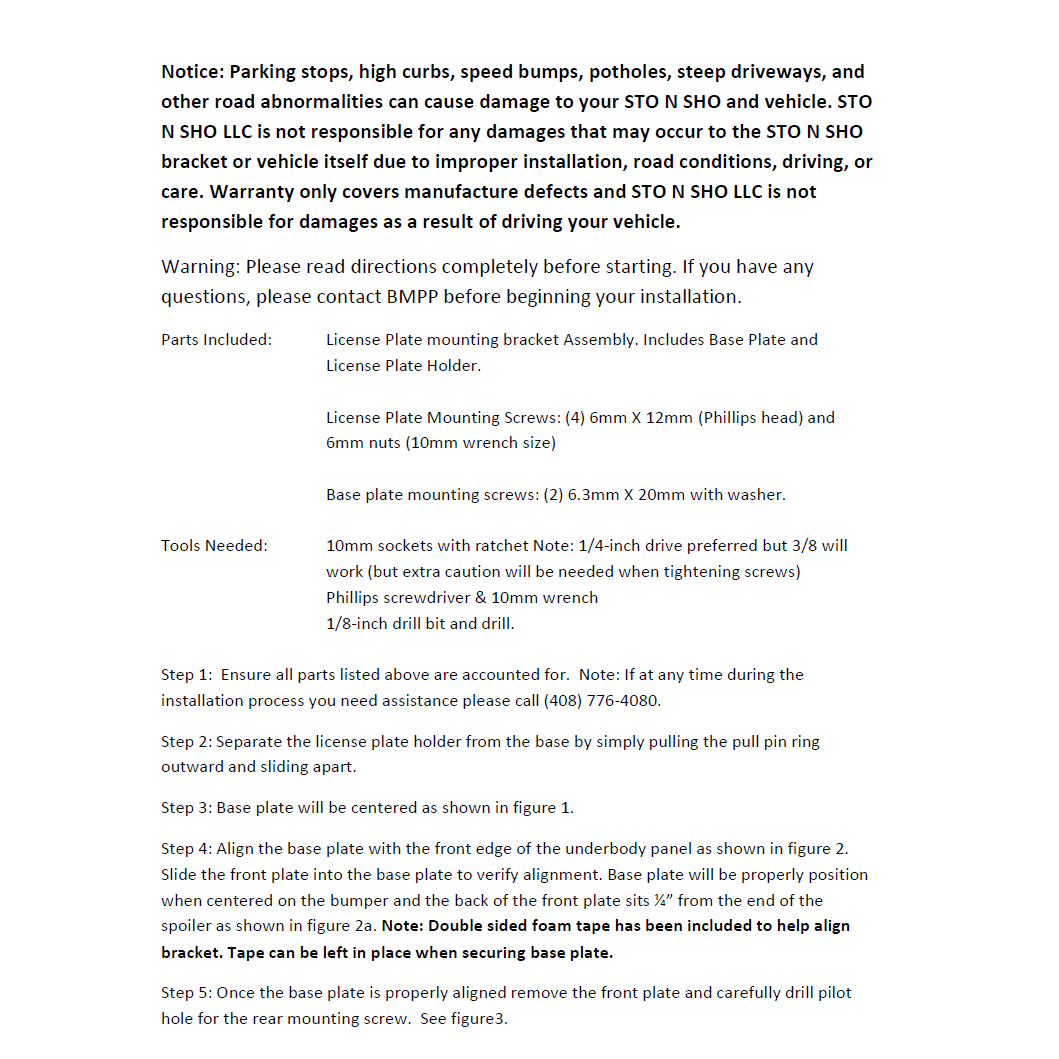 20-23 Tesla Y License Plate Frame Bracket-SR1 Performance