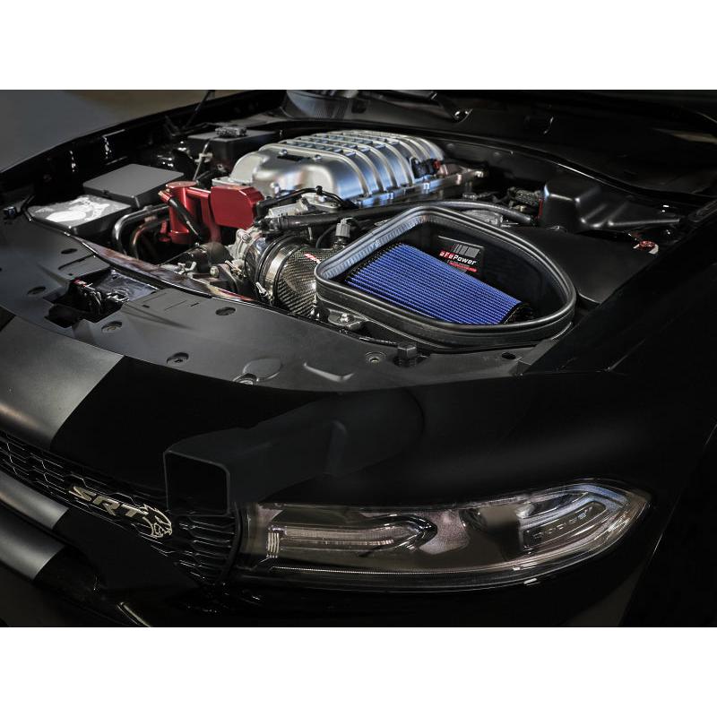 aFe Dodge Charger SRT Hellcat Redeye 21-23 V8-6.2L Track Series Stage-2 Carbon Fiber Intake Pro 5R-SR1 Performance