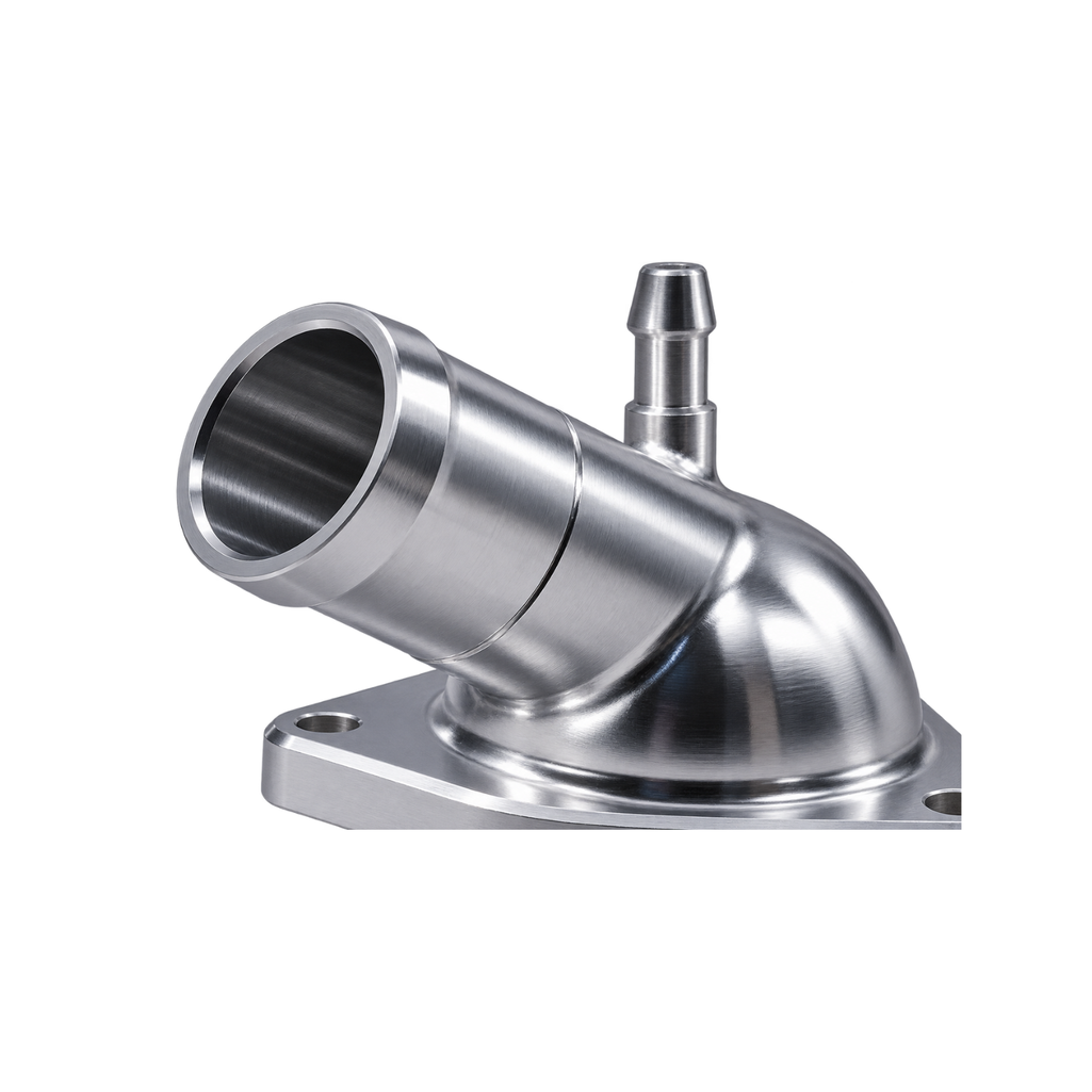 6061-T6 aluminum design provides stronger reliable cooling-system component street performance