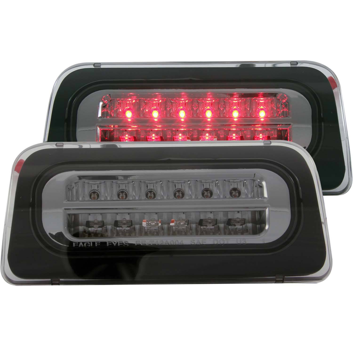 CHEVY S-10 / GMC SONOMA 94-04 LED 3RD BRAKE LIGHT CHROME SMOKE LENS