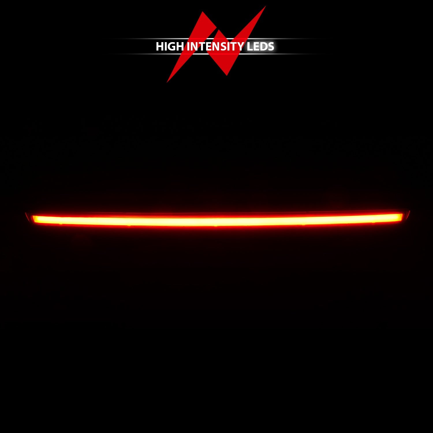 CHEVY SUBURBAN 1500/2500 07-14 / TAHOE 07-14 / GMC YUKON/YUKON XL 07-14 / YUKON DENALI 09-13 LED 3RD BRAKE LIGHT BLACK RED LENS W/ SPOILER