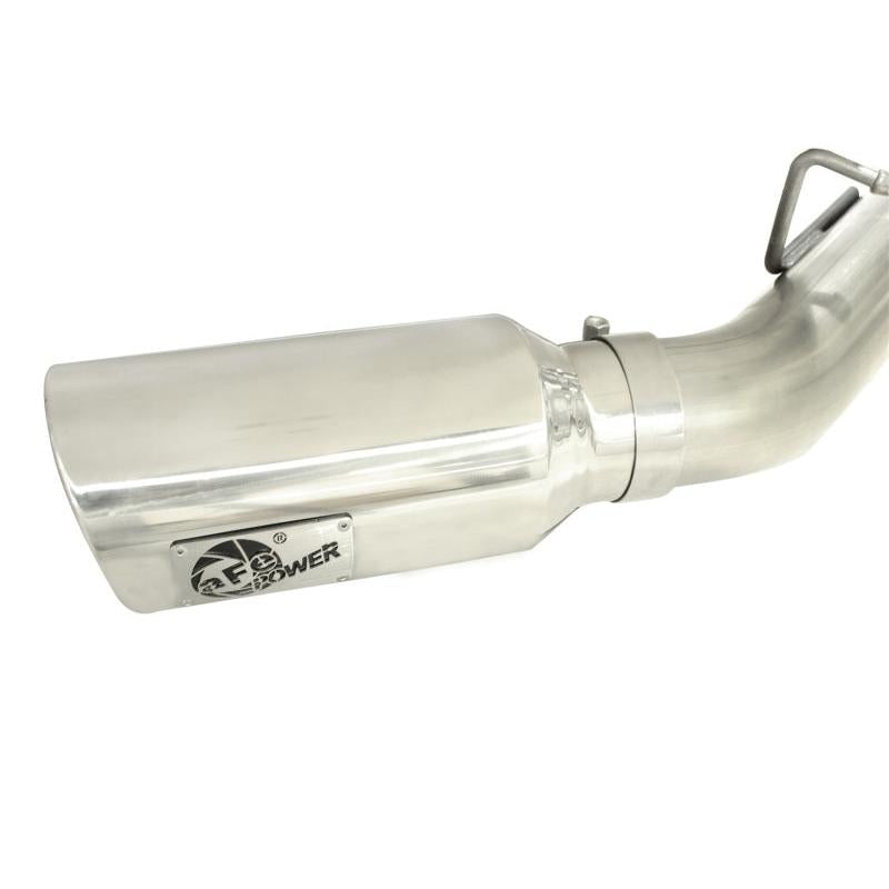 aFe MACHForce XP Exhaust Aluminized Dual Split DPF Back 11-15 GM Diesel Truck V8-6.6L (td) (pol tip)-SR1 Performance