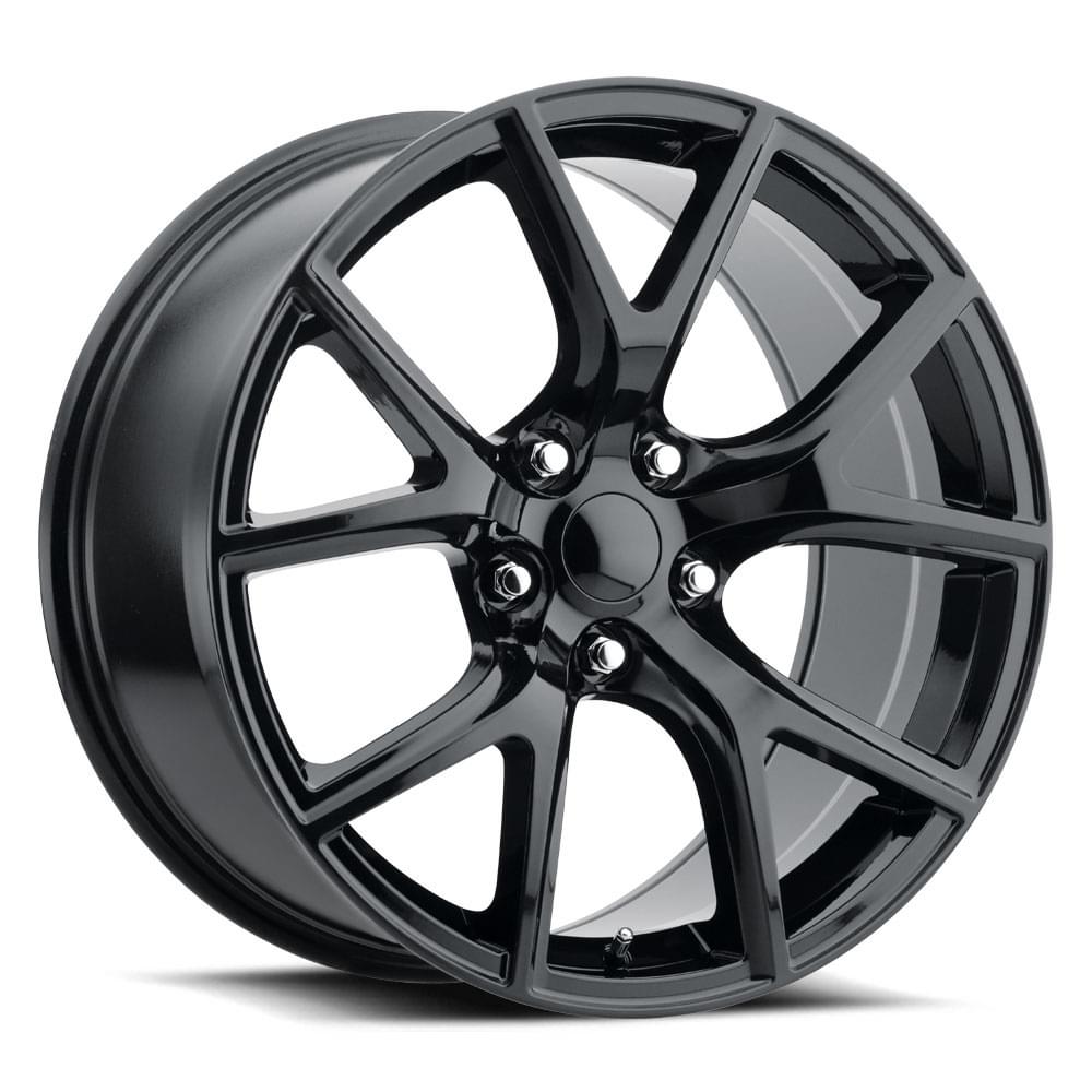20X9 5x5 +34.7 HB 71.5 TRACKHAWK GLOSS BLACK WITH CAP-SR1 Performance