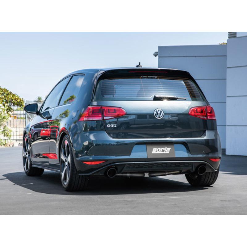 Borla 15-17 Volkswagen GTI (MK7) 2.0T AT/MT SS S-Type Catback Exhaust w/Black Chrome Tips