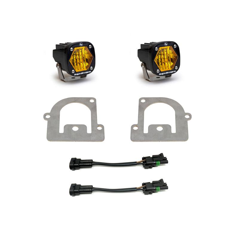 Baja Designs 21+ Ford Bronco Sport S1 WC LED Fog Pocket Light Kit - Amber