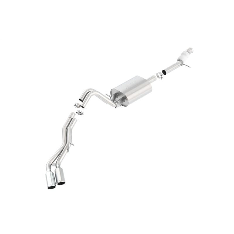 Borla Touring Cat Back 15-16 Chevy Tahoe 5.3L V8 2.75in, 2.25in Dual Same Side Exit 4in Tips