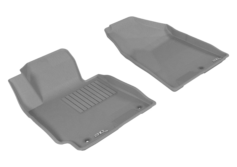 3D MAXpider 2014-2018 Kia Forte Kagu 1st Row Floormat - Gray-SR1 Performance