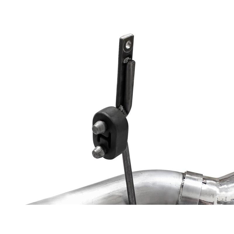 aFe Large Bore-HD 4in 409 Stainless Steel DPF-Back Exhaust w/Polished Tips 15-16 Ford Diesel Truck-SR1 Performance