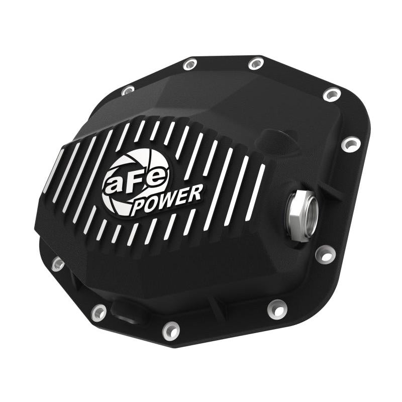 aFe POWER 21-22 Ram 1500 TRX Hemi V8 6.2L (sc) PRO Series Rear Differential Cover Black w/ Machined