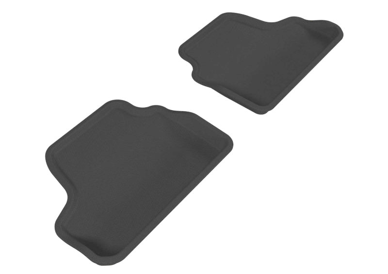 3D MAXpider 2007-2013 BMW 3 Series E93 Kagu 2nd Row Floormats - Black-SR1 Performance