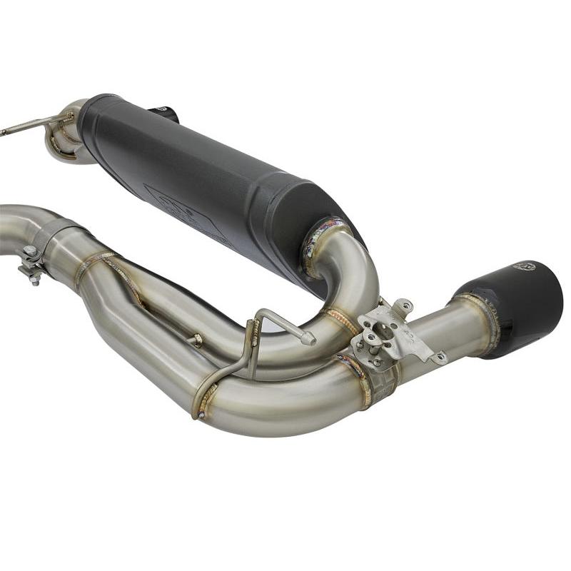 aFe MACHForce XP 16-17 BMW 340i/iX 440i/iX L6-3.0L (t) SS Axle-Back Exhaust w/Black Tip-SR1 Performance