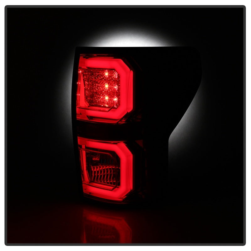 Spyder 07-13 Toyota Tundra V2 Light Bar LED Tail Lights - Red Clear ALT-YD-TTU07V2-LB-RC-SR1 Performance