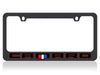 Camaro Gen 6 License Plate Frame - Black with Red Outline