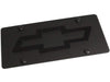 Chevrolet Bowtie License Plate - Carbon Steel with Black Logo