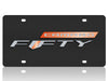 Camaro Fifty License Plate - Carbon Steel with Orange/Mirror Insert