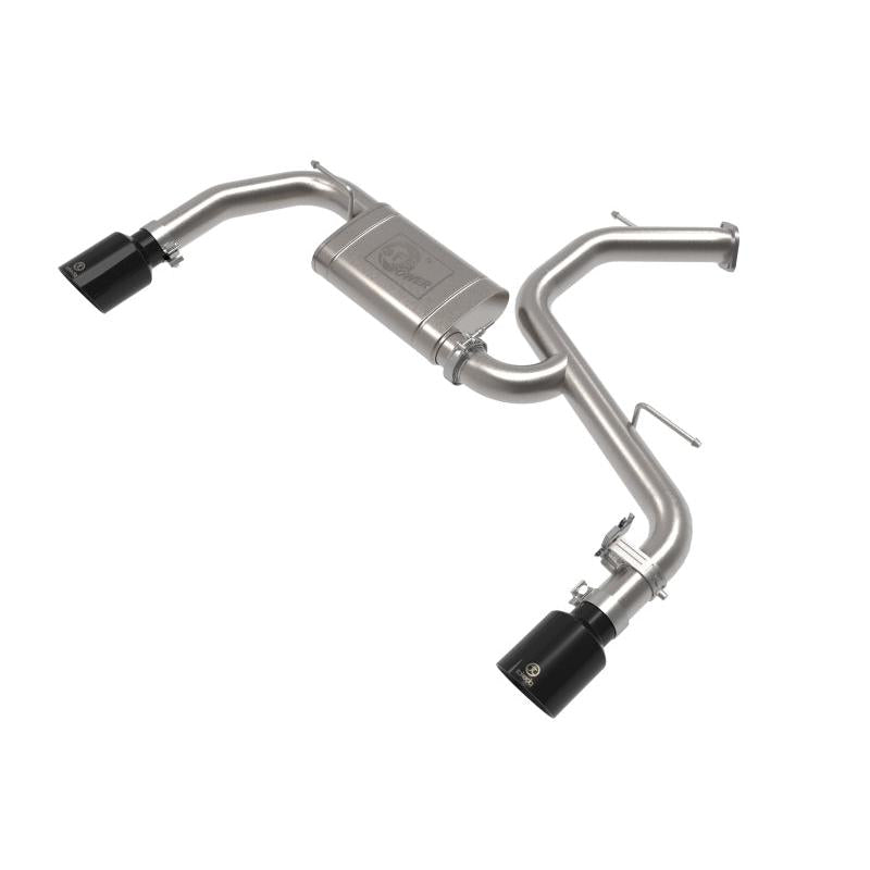 aFe Takeda Hyundai Elantra N 22-23 L4-2.0L (t) 3in SS Axle-Back Exhaust System w/ Black Tips-SR1 Performance