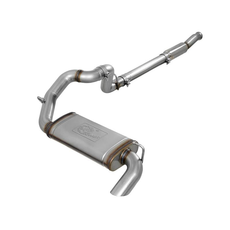 aFe MACHForce XP 18-20 Jeep Wrangler (JL) L4-2.0L (t) 3in 409 SS Cat-Back Hi-Tuck Exhaust-SR1 Performance