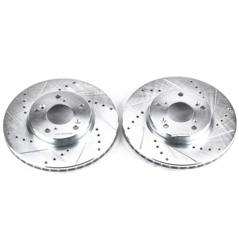 Power Stop 14-15 Acura ILX Front Evolution Drilled & Slotted Rotors - Pair-SR1 Performance