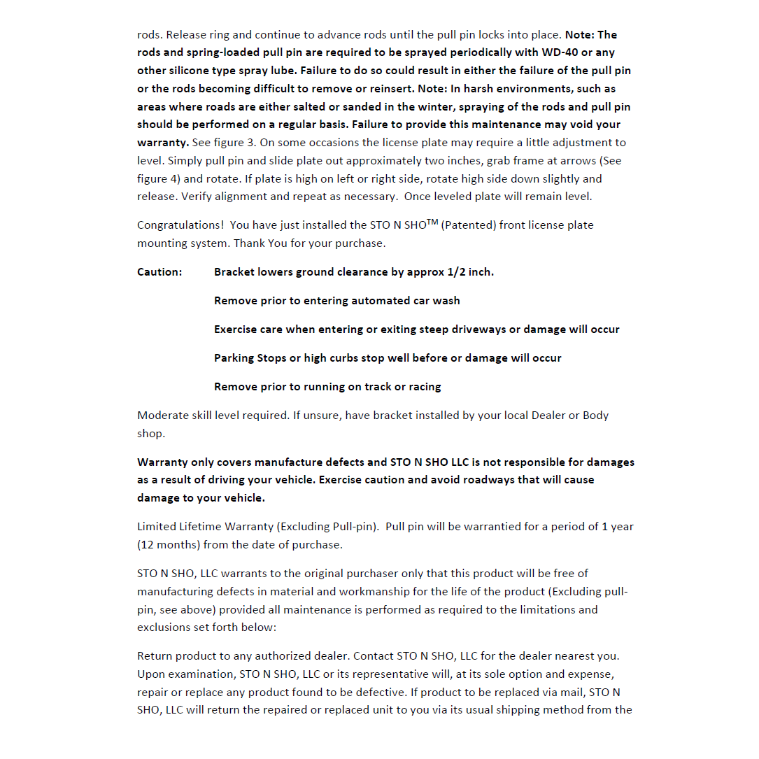 21-24 Ford Bronco License Plate Frame Bracket-SR1 Performance