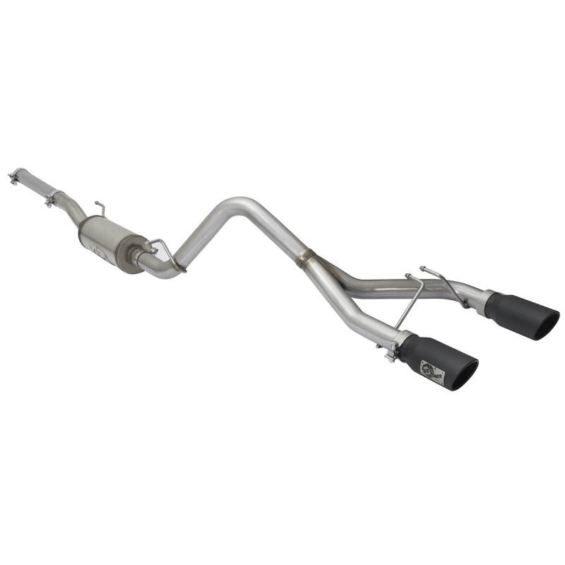 aFe Rebel Series CB 2.5in Dual Center Exit SS Exhaust w/ Black Tips 07-15 Jeep Wrangler 3.6L/3.8L V6-SR1 Performance