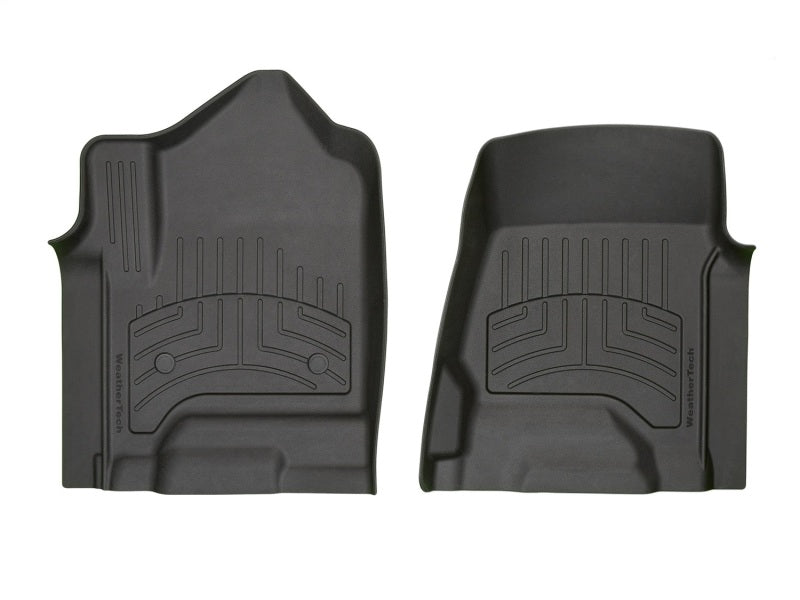 WeatherTech FloorLiner HP for 2014-2015 Chevrolet Silverado 1500 & 2015 Silverado 2500 HD - Front, Black