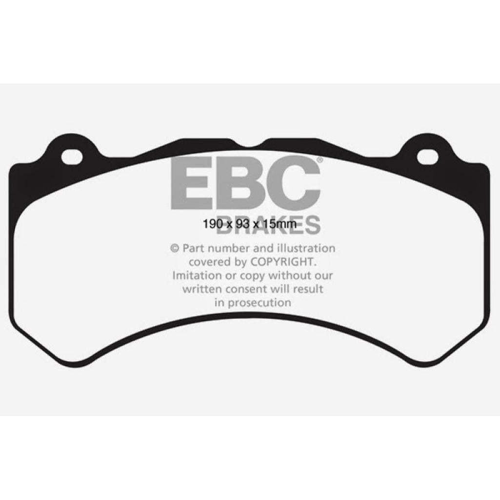 EBC Brakes Bluestuff NDX Full Race Brake Pads for Jeep Grand Cherokee, Dodge Challenger, Cadillac CTS – High Friction, Track-Ready Performance