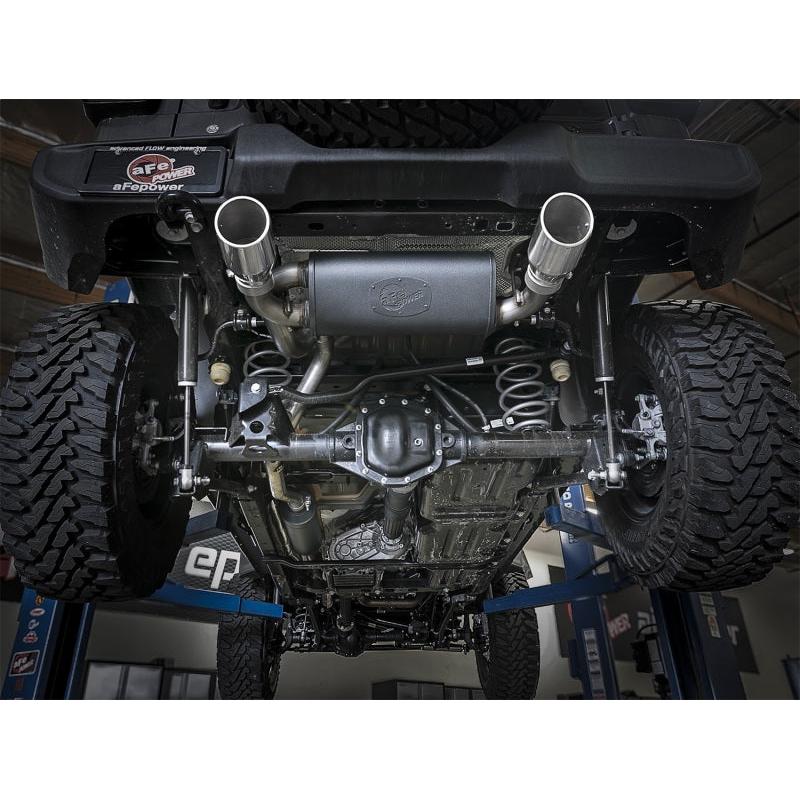 Rebel Series 2.5in 304 SS Cat-Back Exhaust w/ Polished Tips 2018+ Jeep Wrangler (JL) V6 3.6L