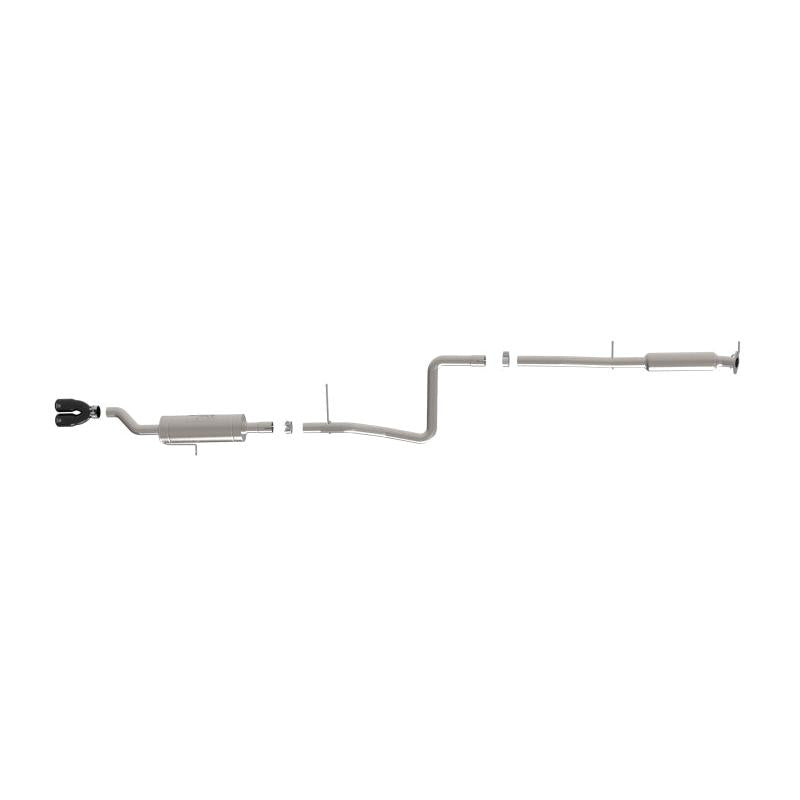 aFe Takeda Series 2 1/2in 304 SS Cat-Back 14-19 Ford Fiesta L4-1.6L w/Black Tip-SR1 Performance