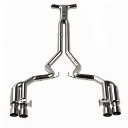 3" SS Connection-Back ULTRA X Shotgun Exhaust w/SS Tips. 18-26 Mustang GT 5.0L