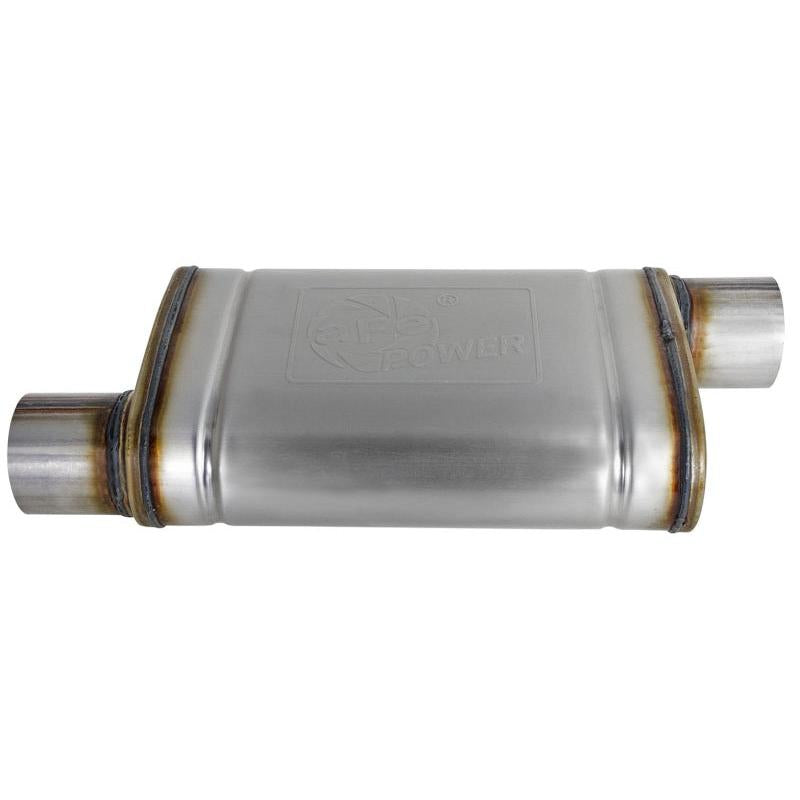 MACH Force-Xp 409 SS Muffler 3in ID Offset/Offset x 4in H x 9in W x 14in L - Oval Body-SR1 Performance